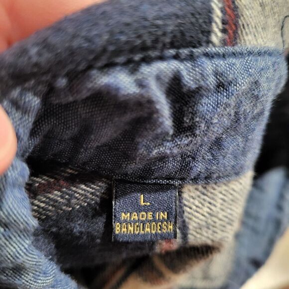 Jach's New York MFG Heritage Flannel Long Sleeve Shirt Men's Size Large - Picture 9 of 9